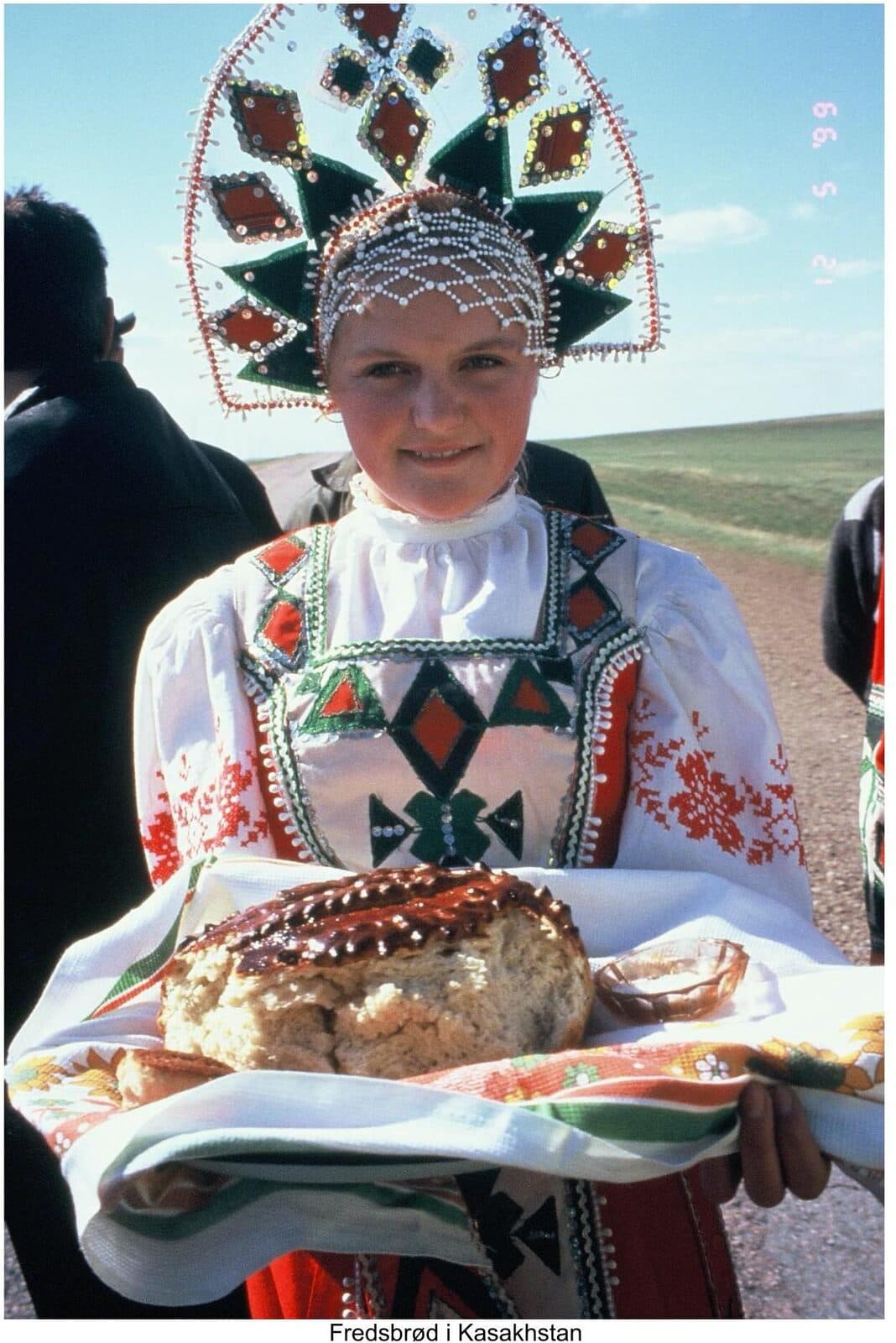 Peace bread being offered in Kazakhstan