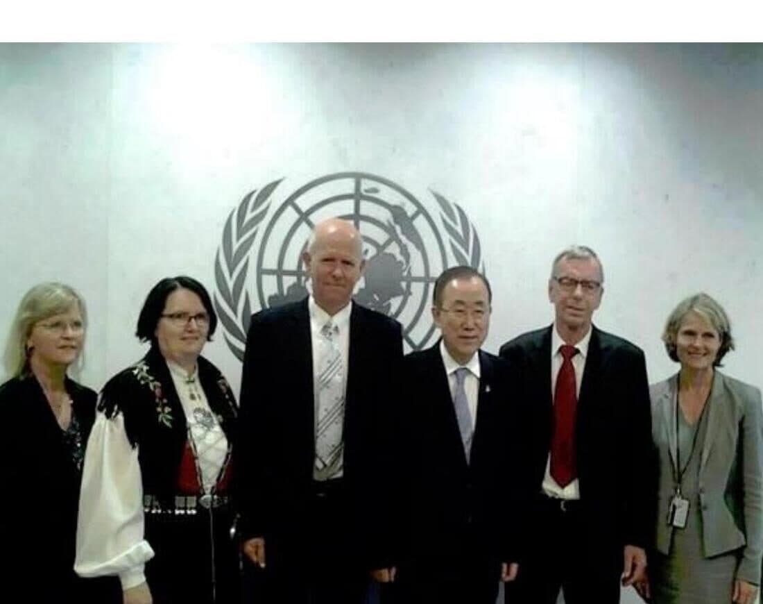 The Bike for Peace delegation meets Ban Ki-moon